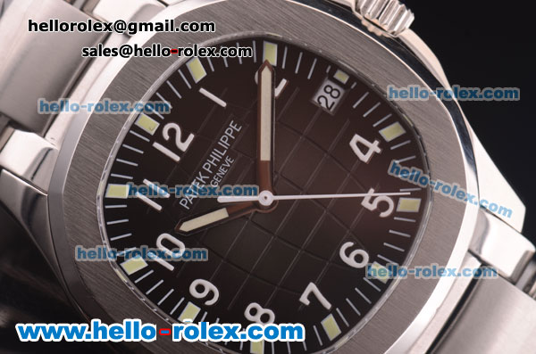Patek Philippe Nautilus Asia 2824 Automatic Full Steel with Grey Dial and Luminous Markers - Click Image to Close